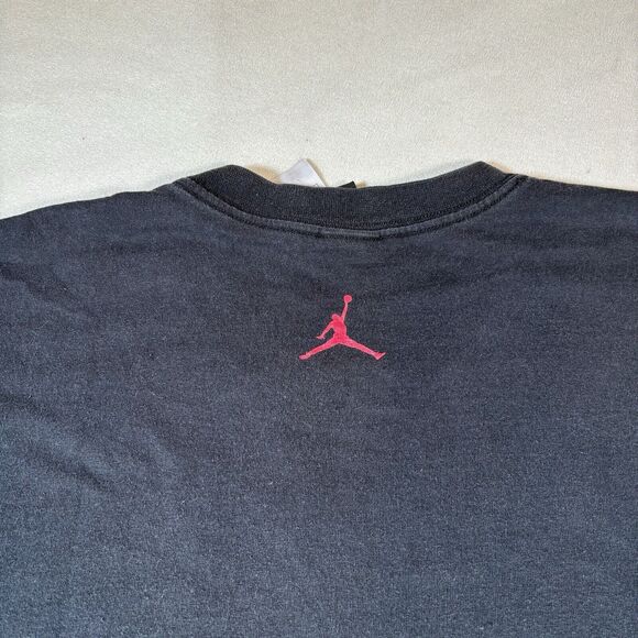 Vintage Y2k Jordan AOP Tee Mens Size XXL Black - Picture 11 of 13